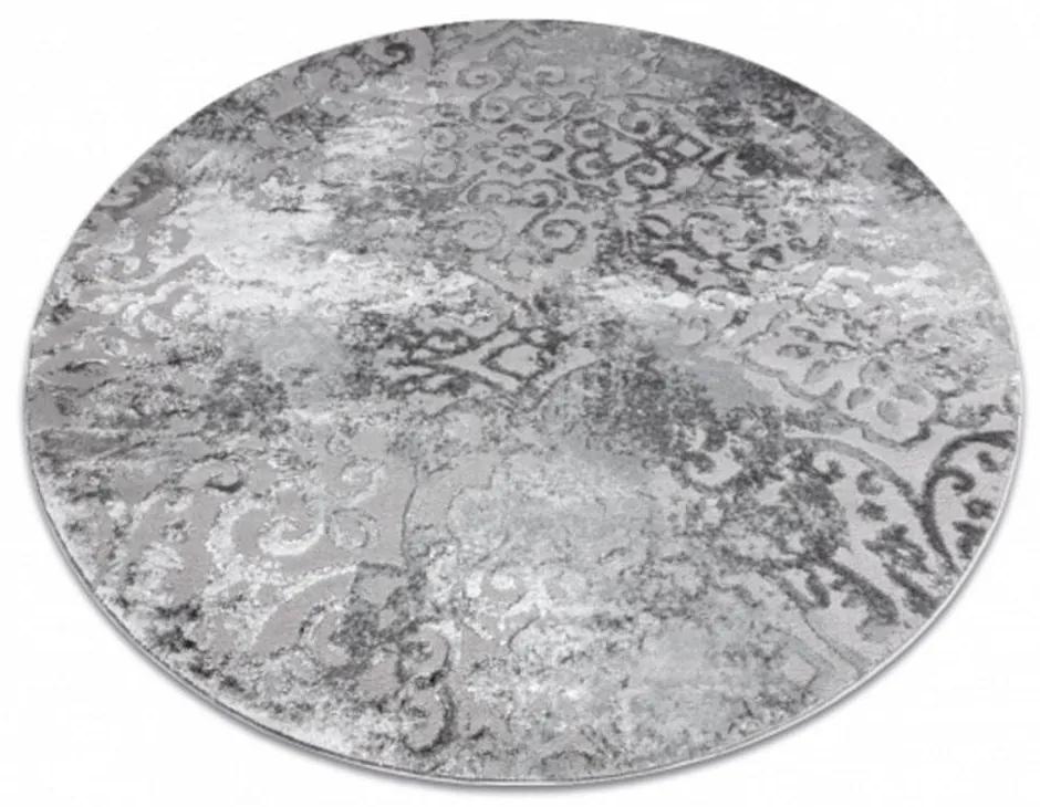 Kusový koberec Cory šedý kruh 200cm