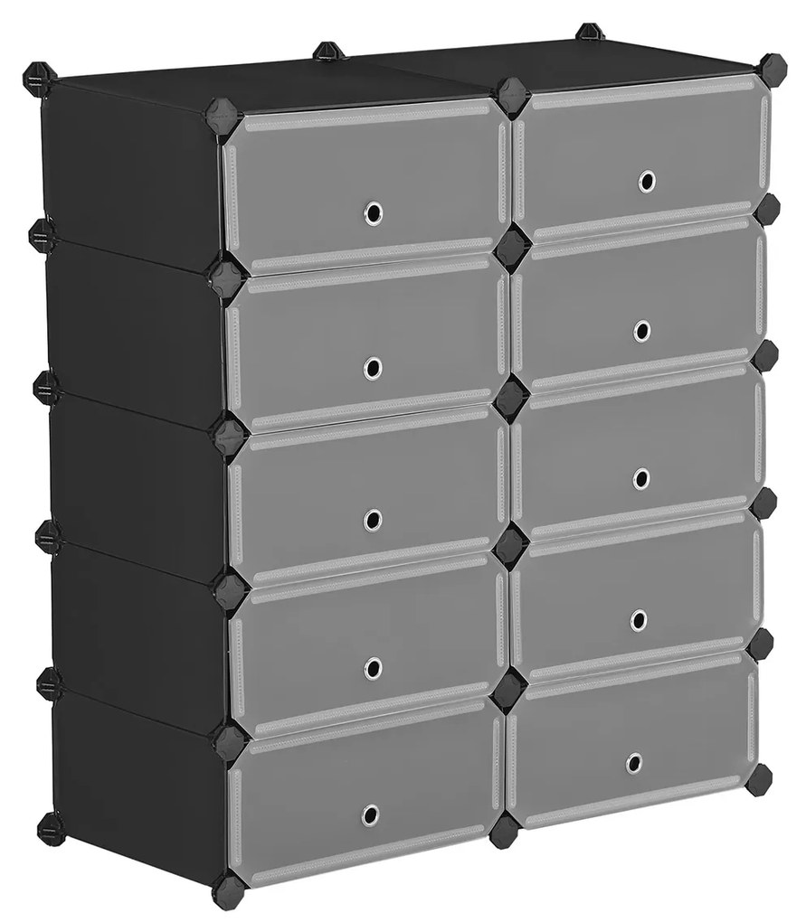 Sada botníkových boxov ERAS čierna