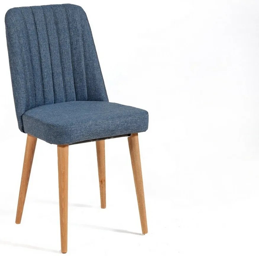 Jedálenská stolička Vina Dark Blue and Atlantic Pine