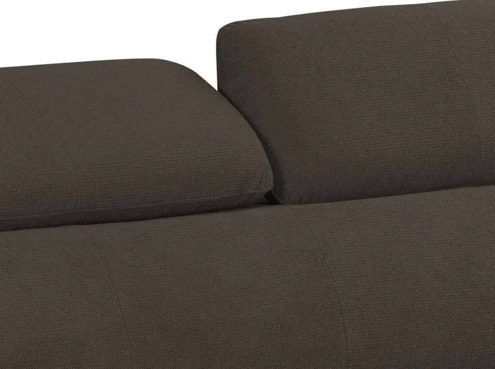 Trojsedák Gisele, tmavo hnedá espresso látka