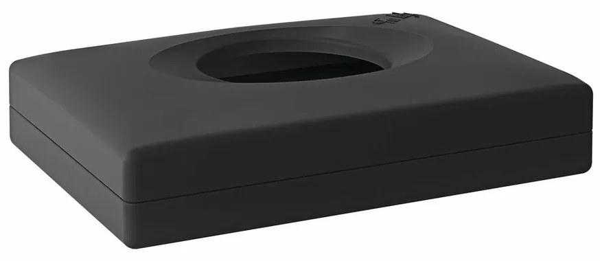 MARPLAST A58401NE Colored zásobník hygienických vreciek, 13,5 x 9,5 x 3,2 cm, ABS/čierna mat