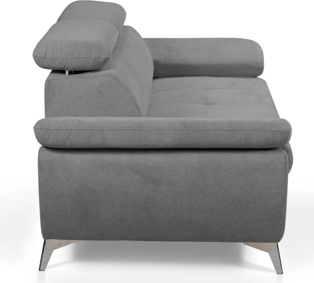 Trojsedák Gisele, stredne šedá látka