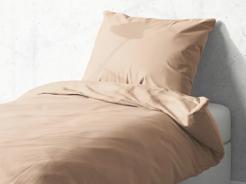 Detské bavlnené posteľné obliečky do postieľky Moni MO-047 Béžové Do postieľky 90x140 a 40x60 cm