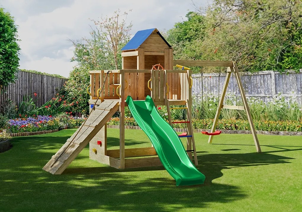 Marimex | Detské ihrisko Marimex Play Basic 014 + zelená šmykľavka | 11640645