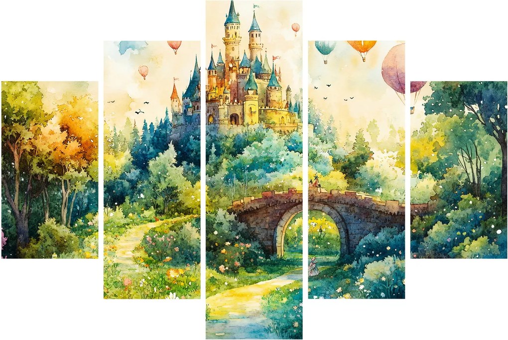 Obraz - Rozprávkový zámok (150x105 cm)