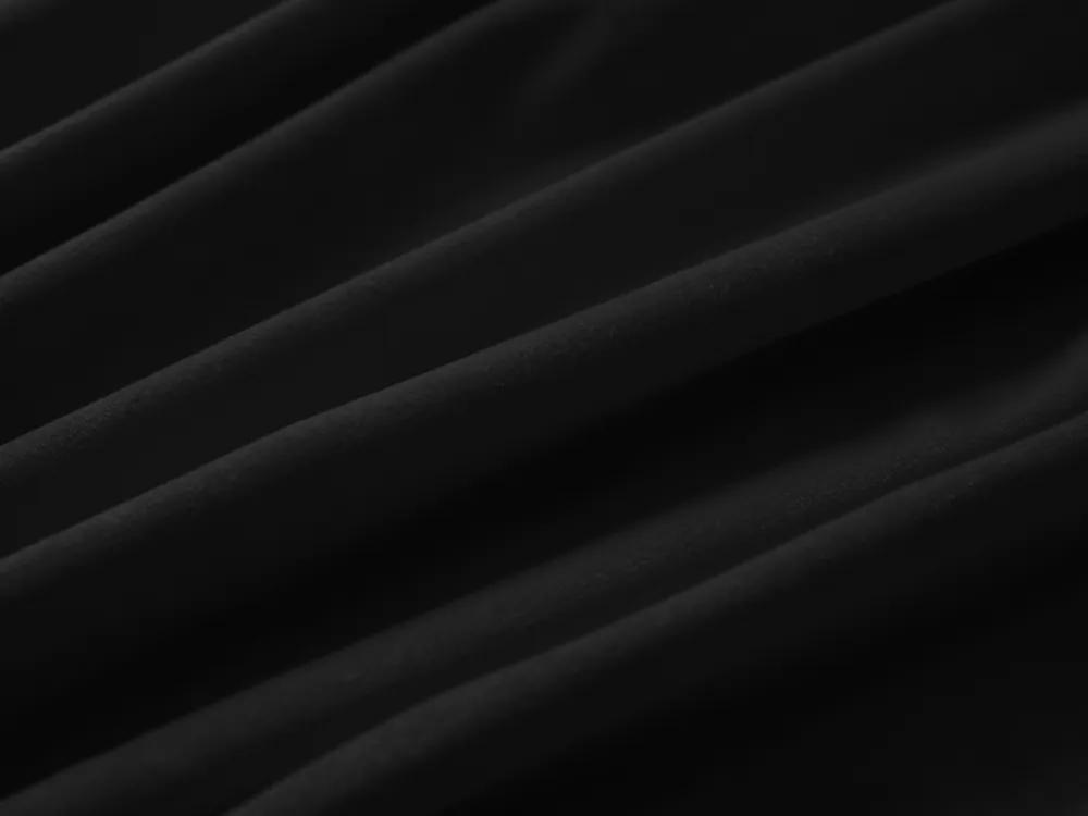 Biante Zamatový oválny obrus Velvet Prémium SVP-023 Čierny 100x160 cm