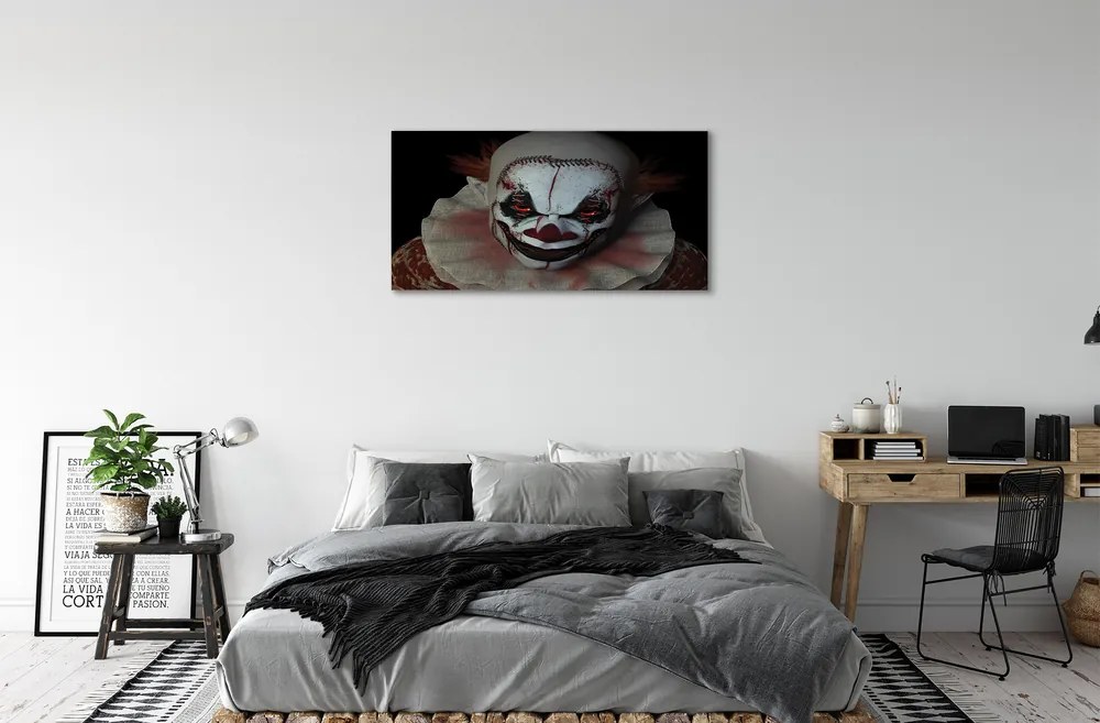 Obraz canvas scary clown 100x50 cm