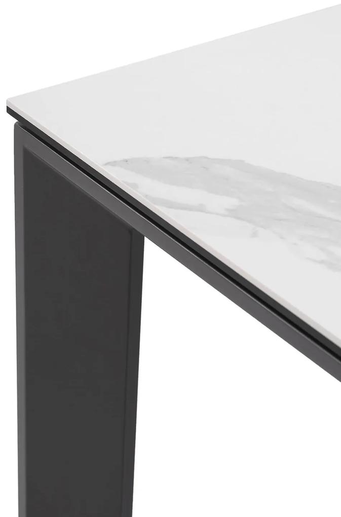 Rozkladací stôl sallie 160 (240) x 90 cm antracit / biely MUZZA