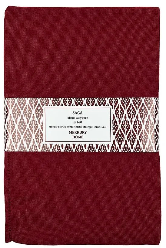 Obrus SAGA bordová 160 easy care