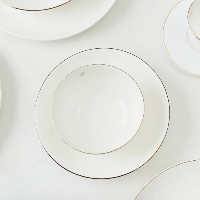 Miska AURO so zlatým okrajom 992029