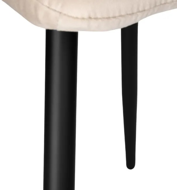 Jedálenská stolička MADISON zamatová, béžová