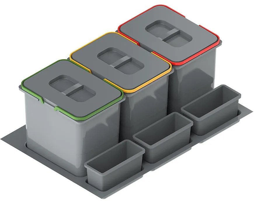 Nádoba na odpad Praktiko 80 trojdielna 3x20l