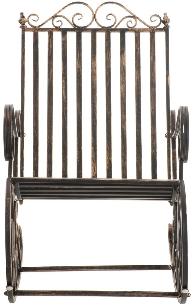 Kovové hojdacie kreslo Smile - Bronzová