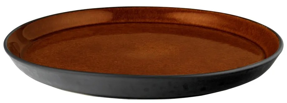 Čierny/jantárový kameninový tanier ø 27 cm Gastro Black/Amber – Bitz