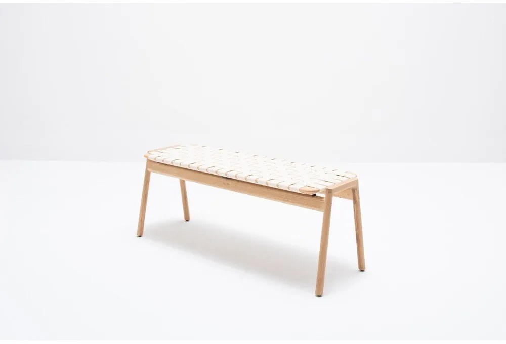 Biela/v prírodnej farbe lavica Klupa - Gazzda