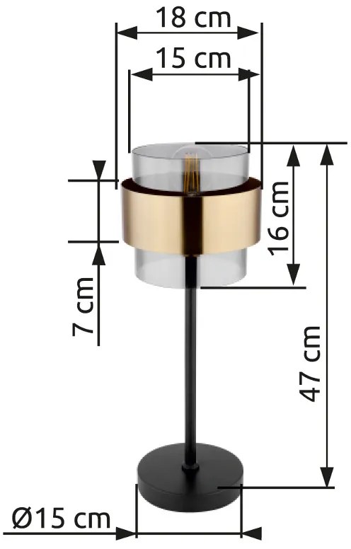 GLOBO MILLEY 15560T Stolová lampa