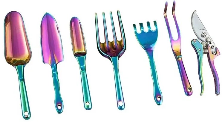 Sada záhradného náradia - 7 ks + hliníkový prerezávač