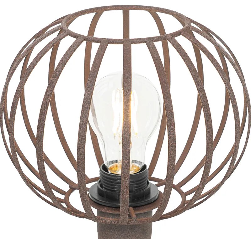 Dizajnová stolná lampa hrdzavohnedá - Johanna