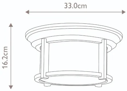 Feiss FE-MERRILL-F - Vonkajšie stropné svietidlo MERRIL 2xE27/60W/230V IP44