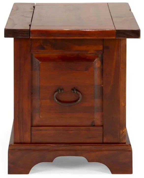 furniture-nabytek.cz - Masívna truhlica Catana z borovicového dreva, lakovaná, hnedá