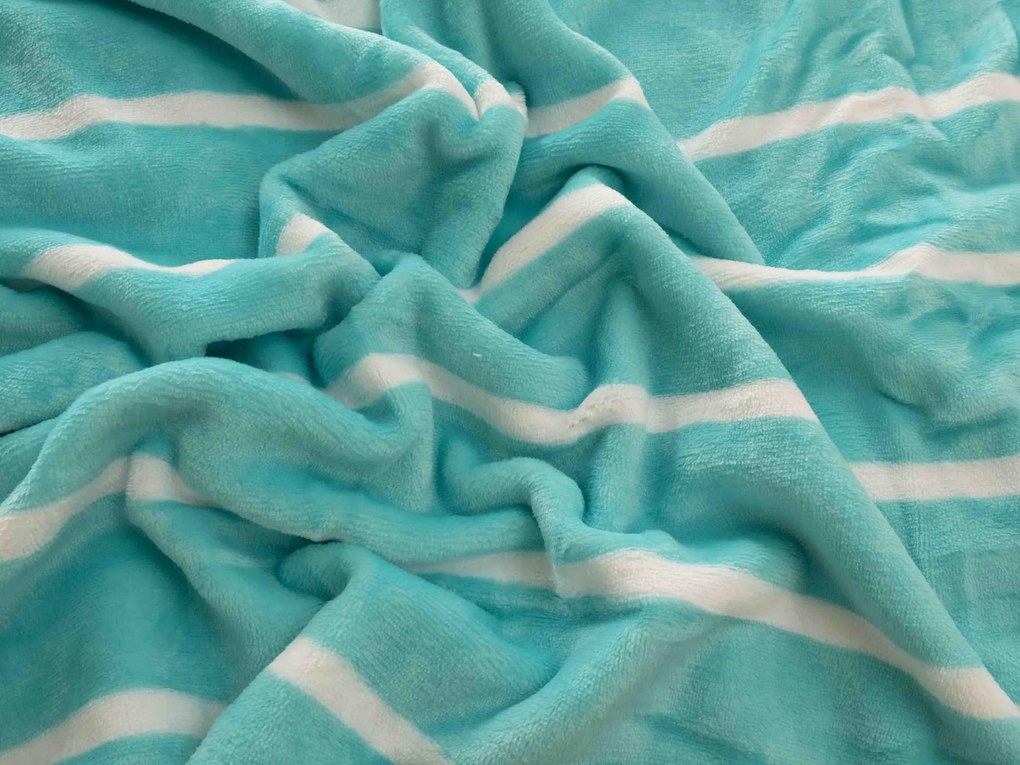 Obliečka na vankúš mikroplyš 70 × 90 cm - Kamala mentolová