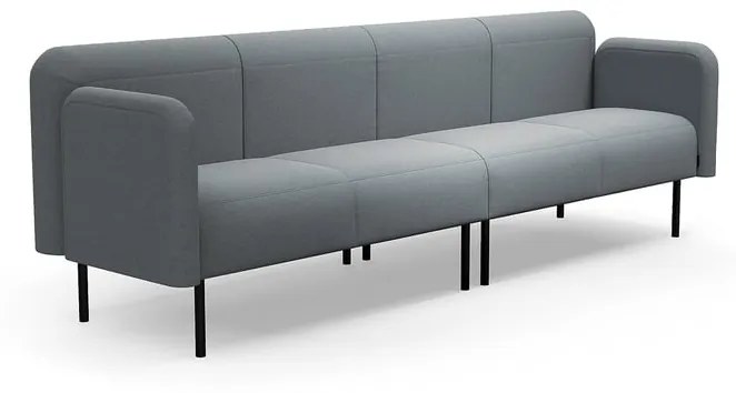 Pohovka VARIETY, 4 miestna, látka Pod CS, striebornošedá