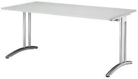 Kancelársky stôl Baron Miro, 160 x 80 x 72 cm, rovné vyhotovenie, svetlosivý