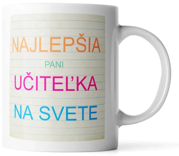 Sablio Hrnek Nejlepší paní učitelka na světě - 330 ml - standard
