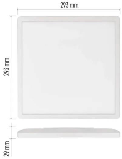 LED Stropné svietidlo FLORI LED/18W/230V 4000K biela 29x29 cm