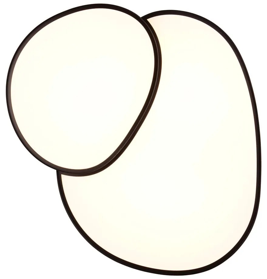 Čierne LED stropné svietidlo 63.5x77 cm Rise – Trio