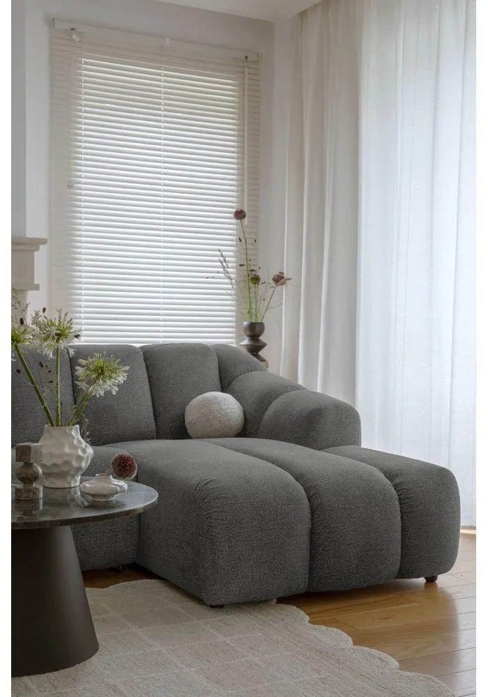 Sivá rohová pohovka (ľavý roh/do tvaru "U") Shell – Miuform