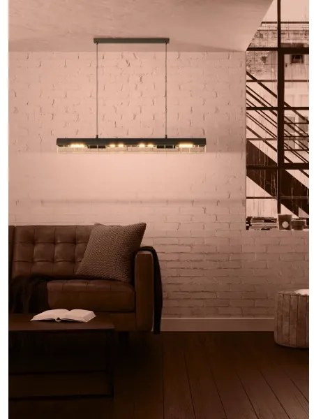 Eglo 390059 - Luster na lanku ALFONSINE 4xE27/40W/230V čierna/zlatá