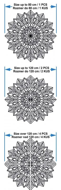 Drevená Mandala, Nástenná Dekorácia, Boho Štýl I SENTOP PR0319-A