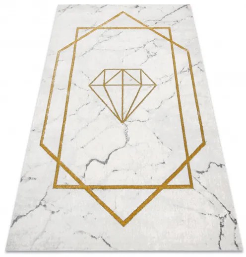 Dywany Łuszczów Kusový koberec Emerald diamant 1019 cream and gold - 180x270 cm