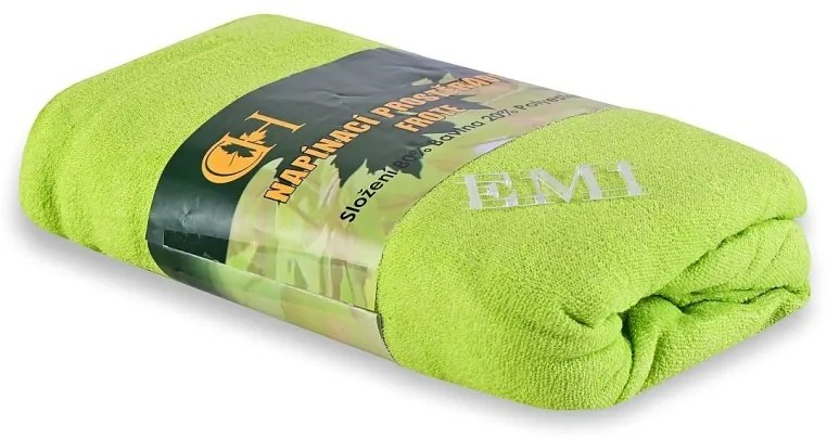 Plachta posteľná zelená froté EMI, Plachta 180x200