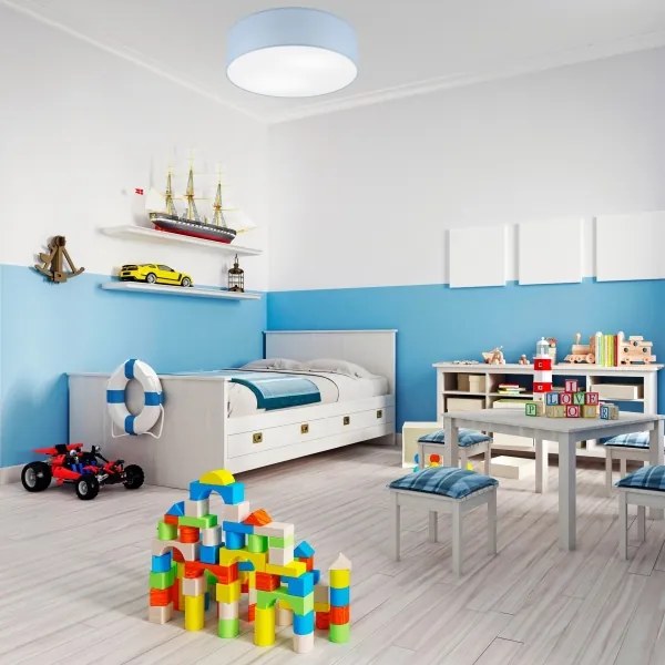 Stropné svietidlo SIRJA PASTEL 2xE27/15W/230V priemer 45 cm modré