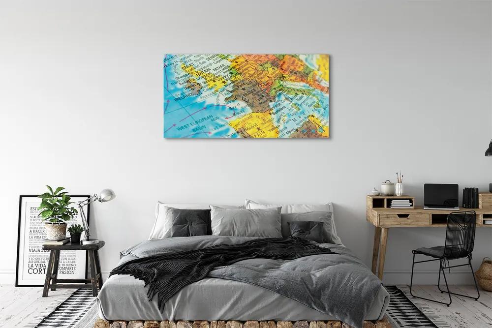 Obraz plexi Zemegule mapa 125x50 cm