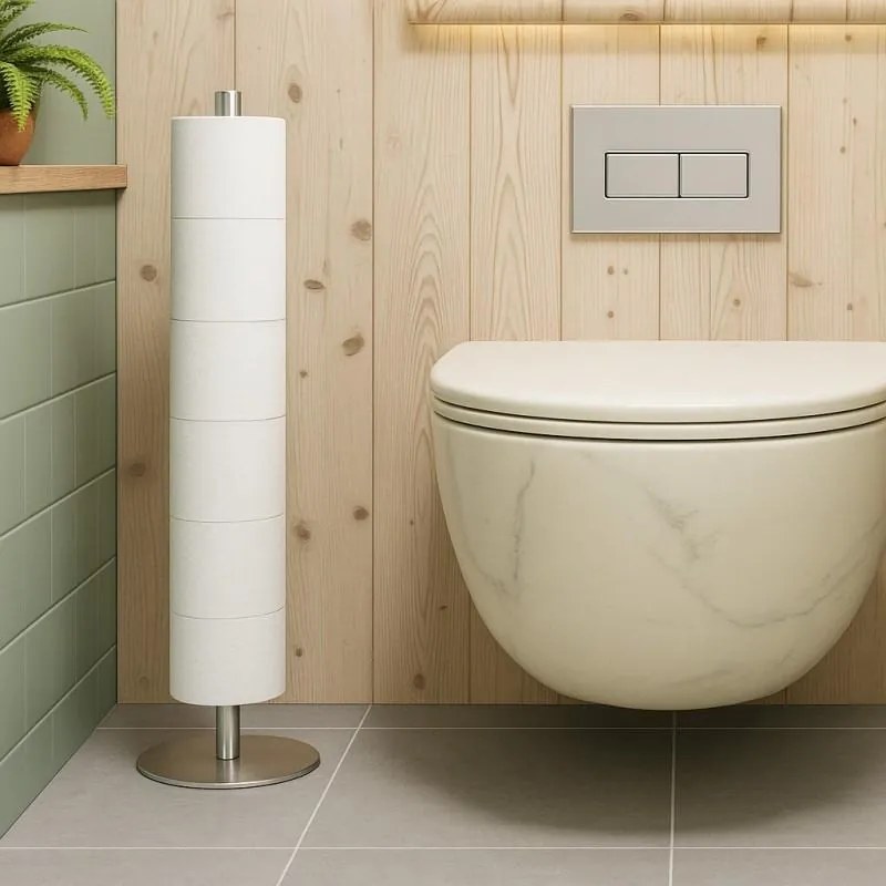 Erga Erga, vysoký stojan na toaletný papier, 6 roliek, chrómová, ERG-YKA-P.SP-TIBA-CHR