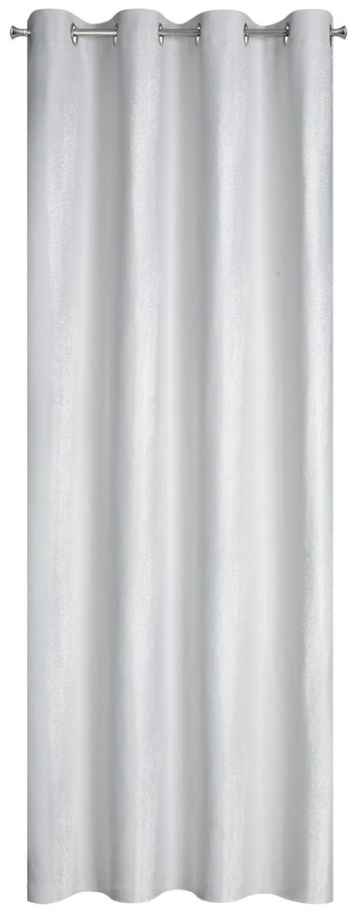 ZATEMŇOVACÍ ZÁVES NA KRÚŽKOCH AGGIE 140X250 CM STRIEBORNÁ