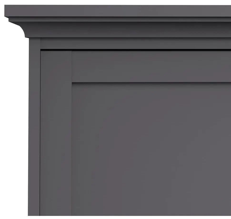 Sivá šatníková skriňa 139x201 cm Paris – Tvilum