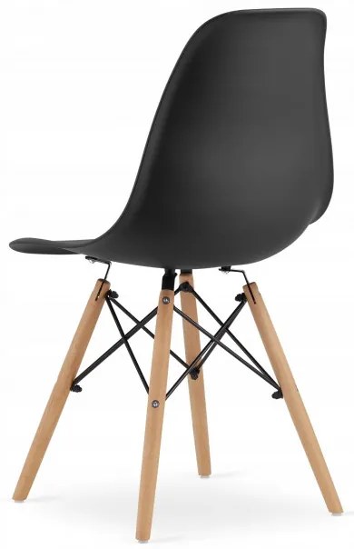 Jedálenský stôl TODI čierny 60 cm s dvoma stoličkami OSAKA čierne