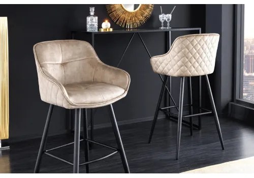 Barová stolička Euphoria 43686 Zamat - Champagne  - Komfort-nábytok