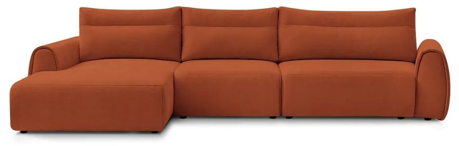 Oranžová rohová pohovka Aden – Bobochic Paris