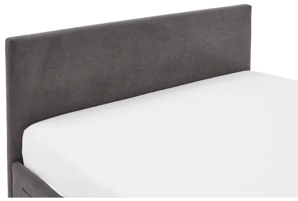 Antracitová čalúnená detská posteľ bez roštu 90x200 cm Cool – Meise Möbel