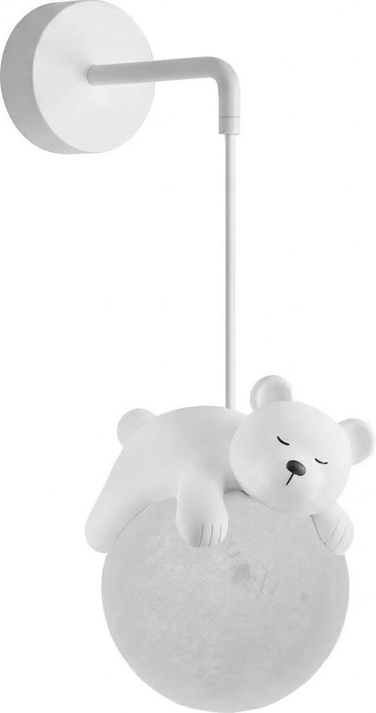 Toolight Toolight, NÁSTENNÁ LAMPA NÁSTENNÉ SVIETIDLO WHITE BEAR G161-1W, OSW-07800