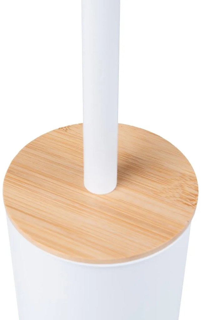 Erga Tango, WC kefa na postavenie 9x9x38 cm, biela-hnedá, ERG-YKA-P.TANGO-WHT