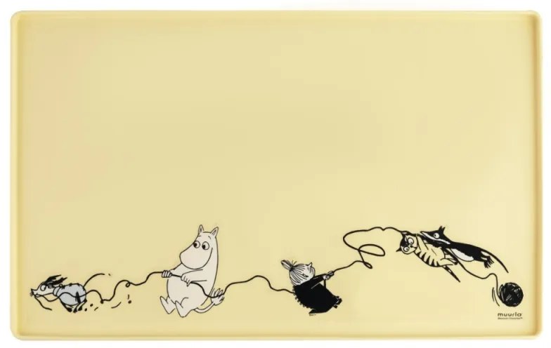 Podložka pod misky pre psov Moomin Pets 48x30cm, žltá