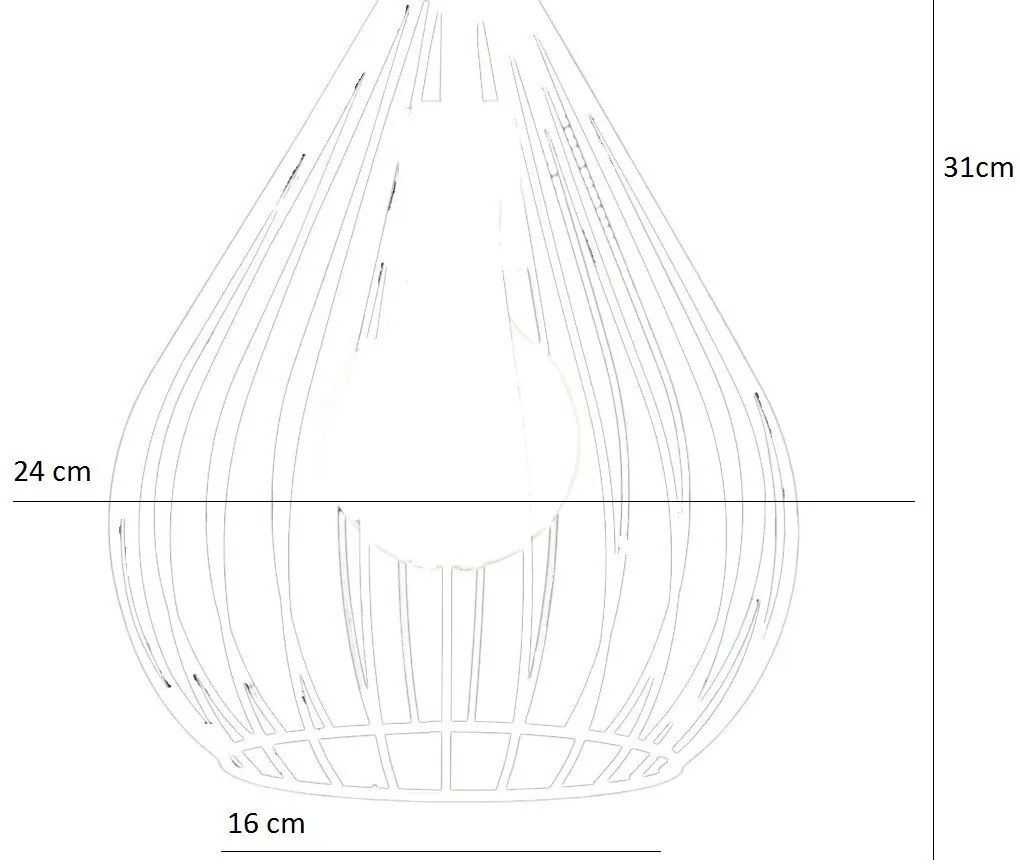 Závesné svietidlo Aigo biele