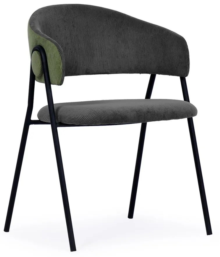LINA ČALÚNENÁ STOLIČKA dark grey