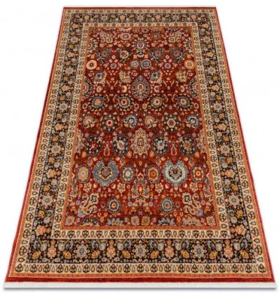 Koberec KESHAN Fredzle, Ornament, ramka orientálny 7573/53577 bordo / granát